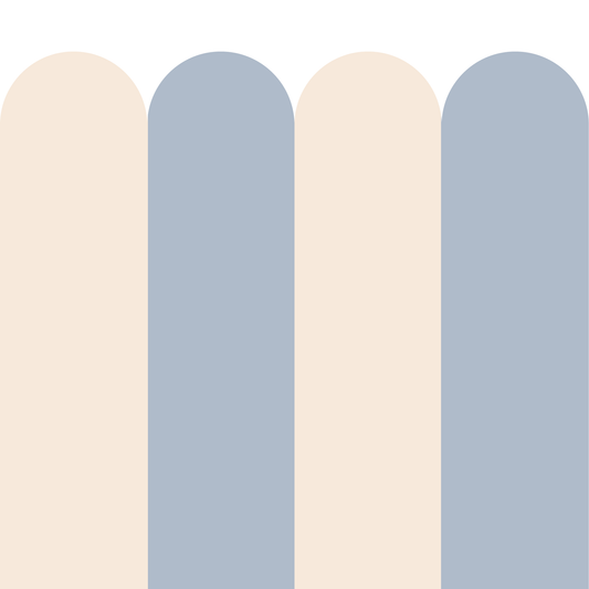 BARNABÉ bleu lavande et crème