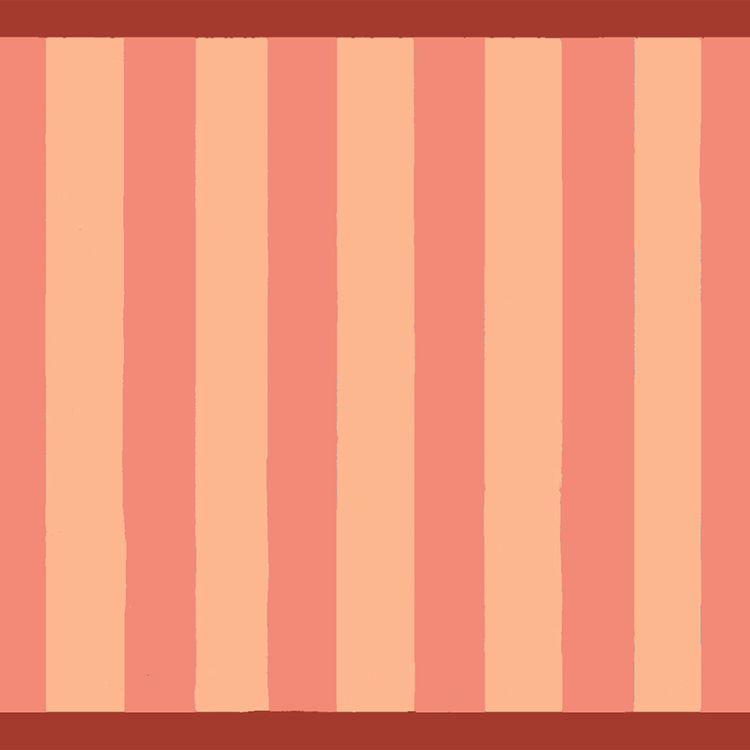 BONNIE rose saumon et bordeaux