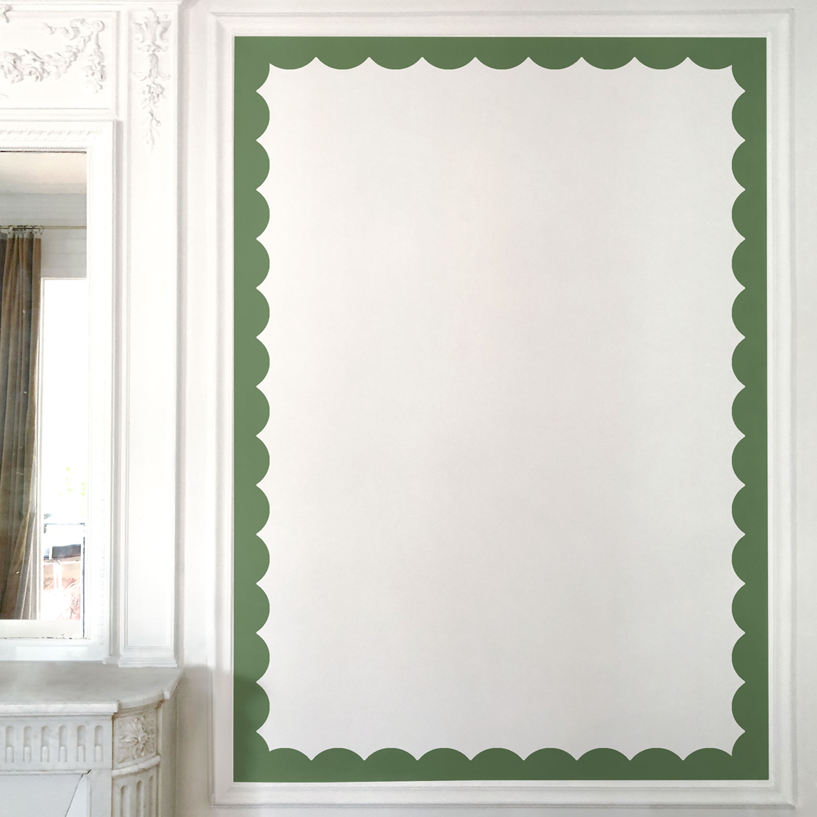 BORDURE FESTONNÉE vert, image size:1181x1181