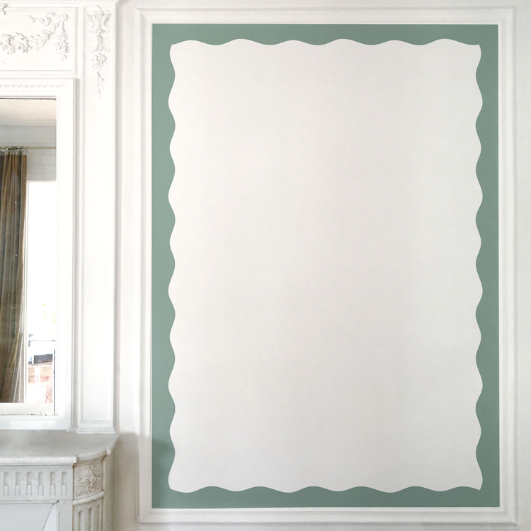 BORDURE ONDULÉE vert céladon