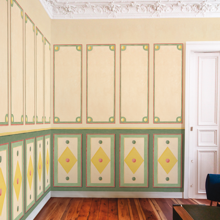 CARMEN vert jaune et rose