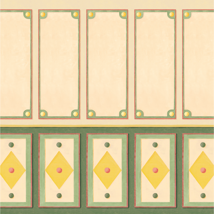 CARMEN vert jaune et rose