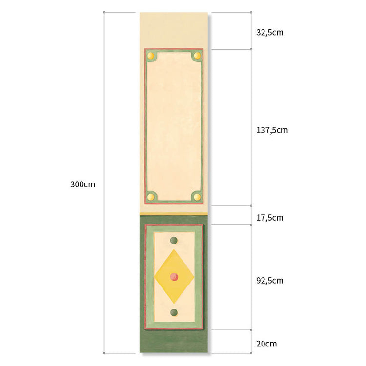 CARMEN vert jaune et rose