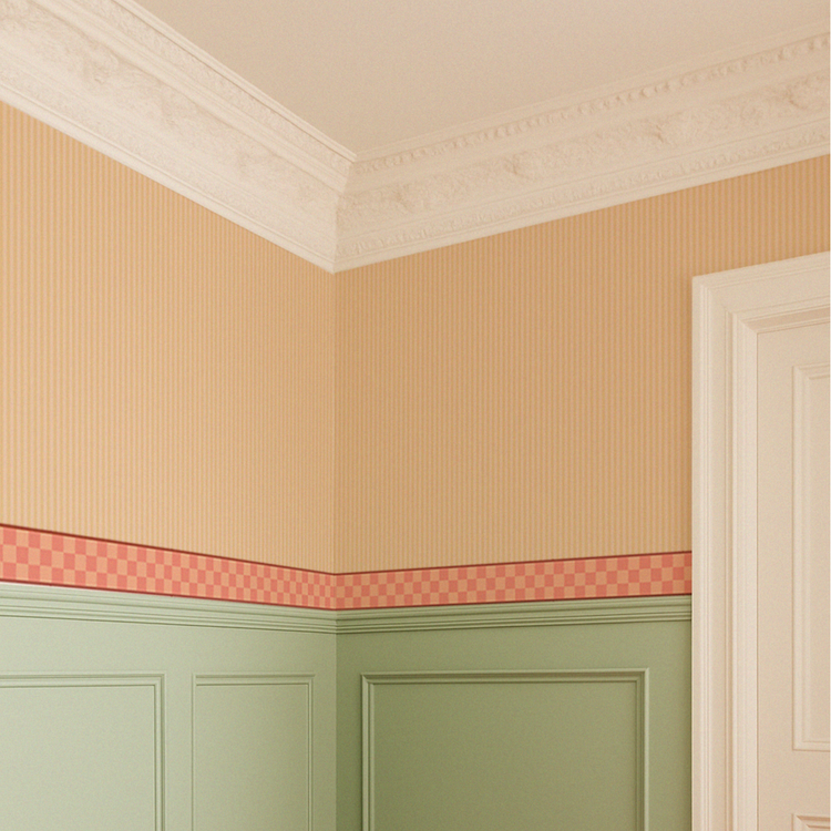 CLYDE rose saumon et bordeaux