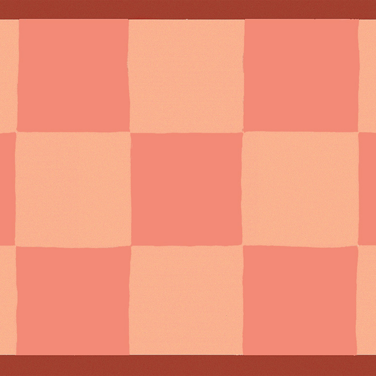 CLYDE rose saumon et bordeaux