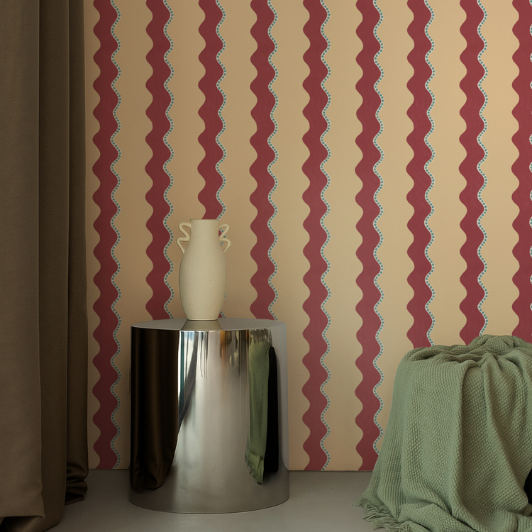 DIEGO jaune vanille et bordeaux