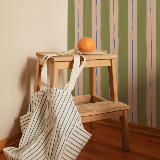 FRIDA vert, crème et bleu