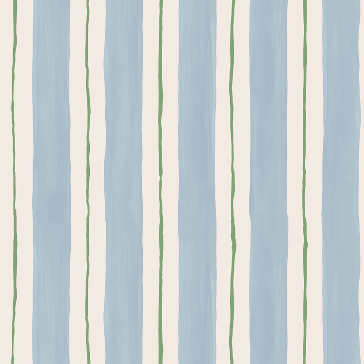 FRIDA bleu pastel crème et vert