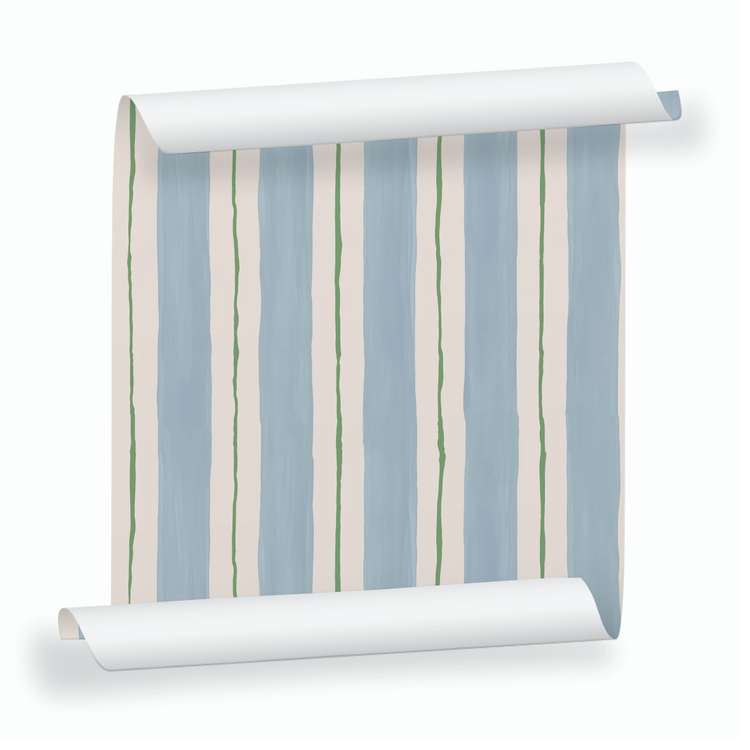 FRIDA bleu pastel crème et vert