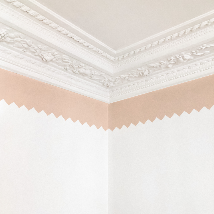 FRISE CRANTÉE rose pastel