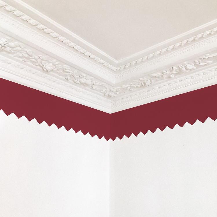 FRISE CRANTÉE bordeaux