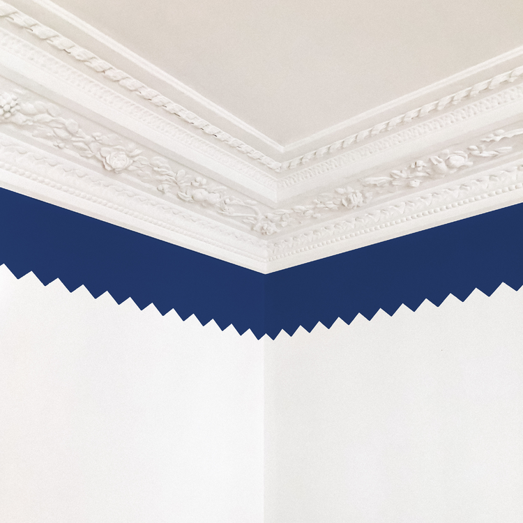 FRISE CRANTÉE bleu marine