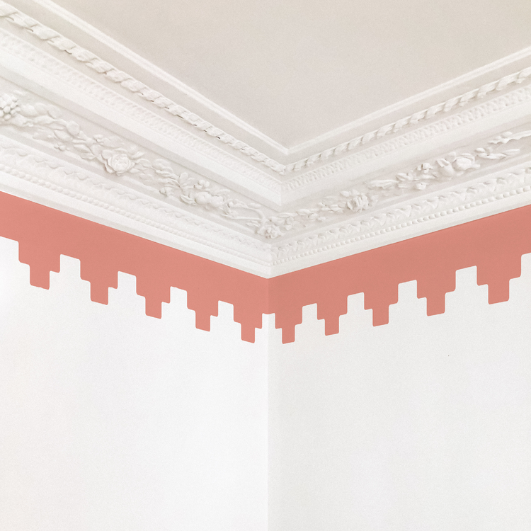 FRISE À DEGRÉS rose