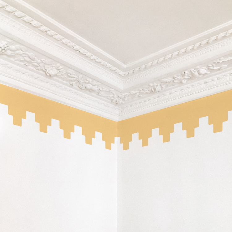 FRISE À DEGRÉS jaune clair