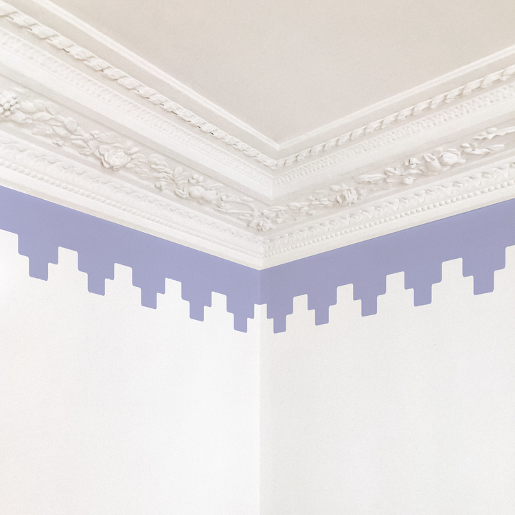 FRISE À DEGRÉS parme