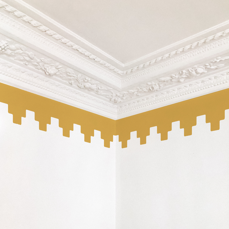 FRISE À DEGRÉS jaune