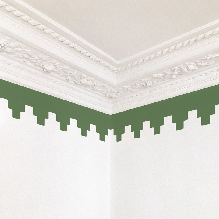 FRISE À DEGRÉS vert