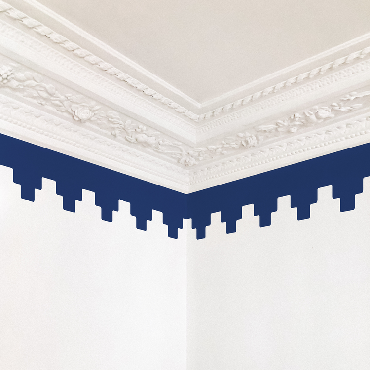 FRISE À DEGRÉS bleu marine