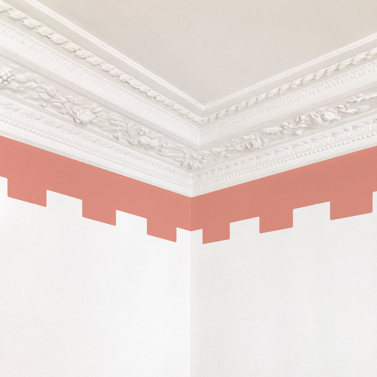 FRISE CRÉNELÉE rose