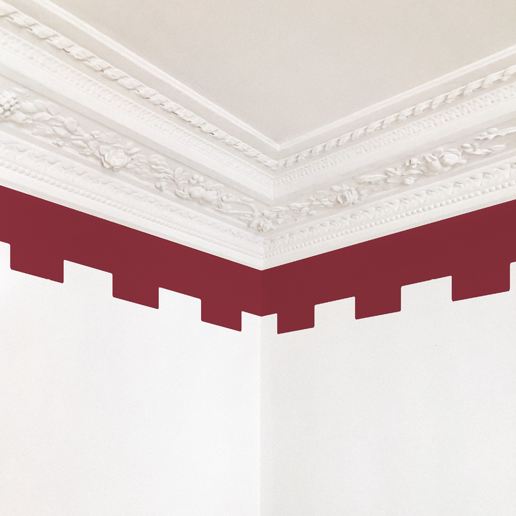 FRISE CRÉNELÉE bordeaux