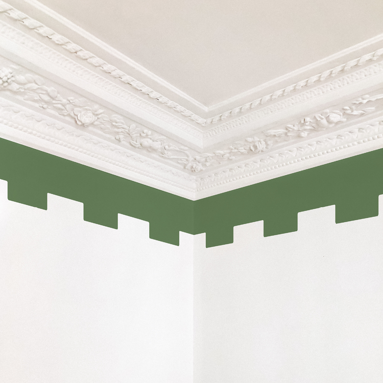 FRISE CRÉNELÉE vert