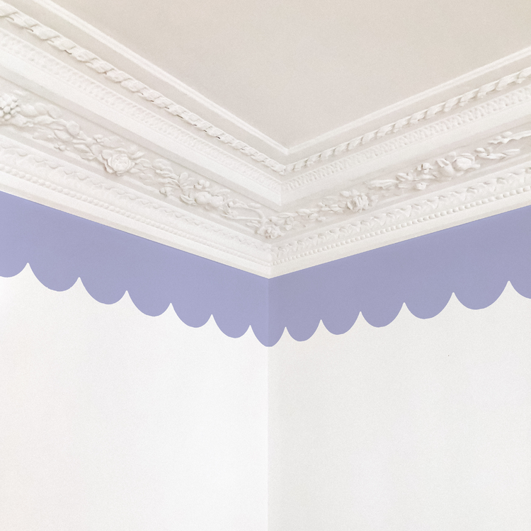 FRISE FESTONNÉE parme