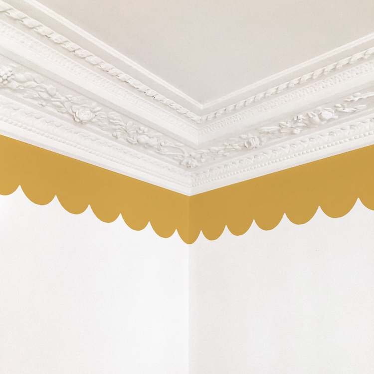 FRISE FESTONNÉE jaune