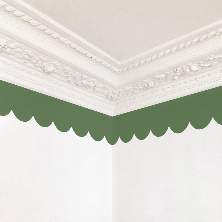 FRISE FESTONNÉE vert