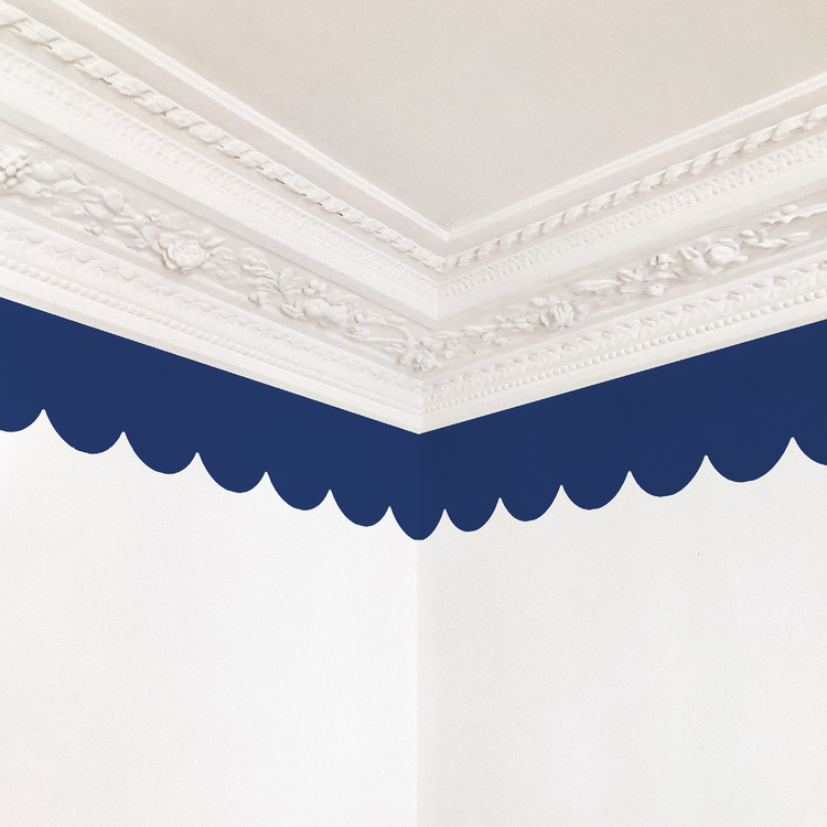 FRISE FESTONNÉE bleu marine