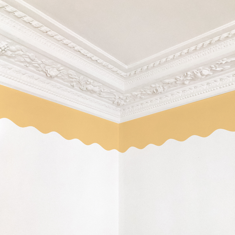 FRISE ONDULÉE jaune clair