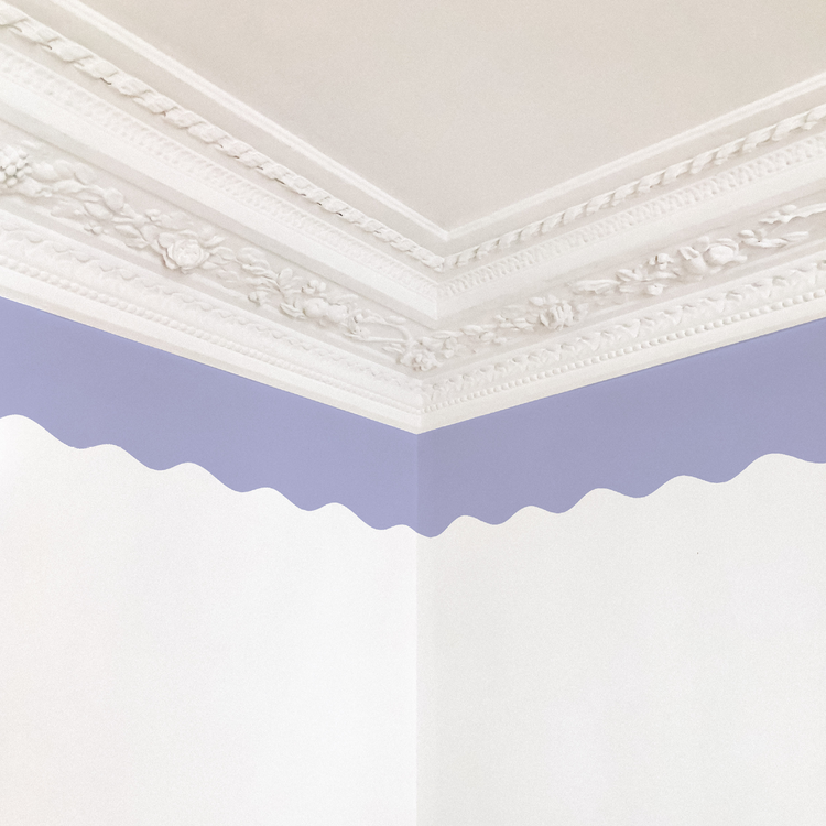 FRISE ONDULÉE parme