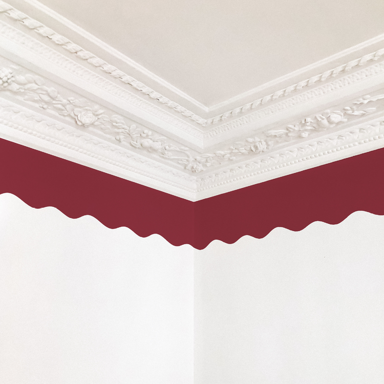 FRISE ONDULÉE bordeaux