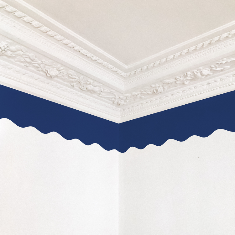 FRISE ONDULÉE bleu marine