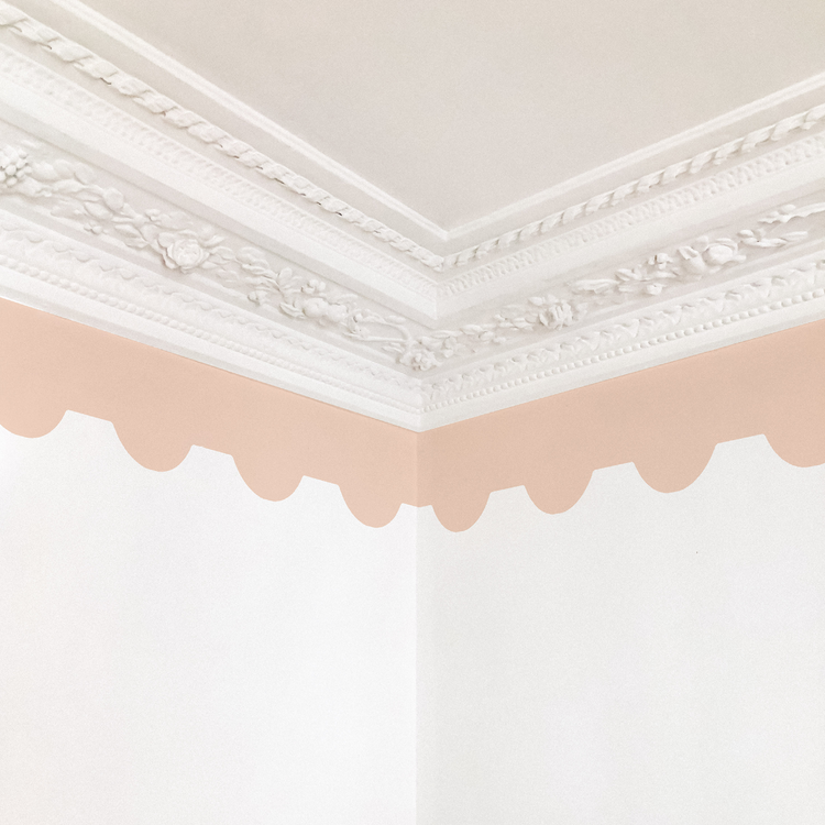 FRISE PERLÉE rose pastel