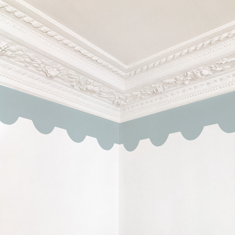 FRISE PERLÉE bleu pastel