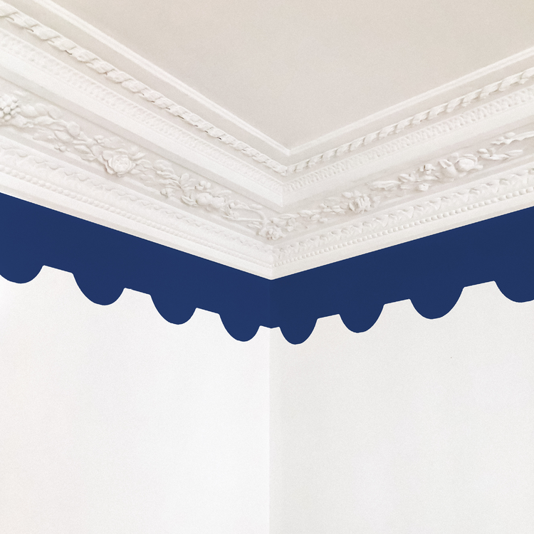 FRISE PERLÉE bleu marine