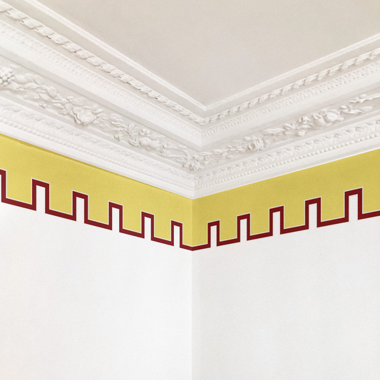 FRISE À CRÉNEAUX jaune