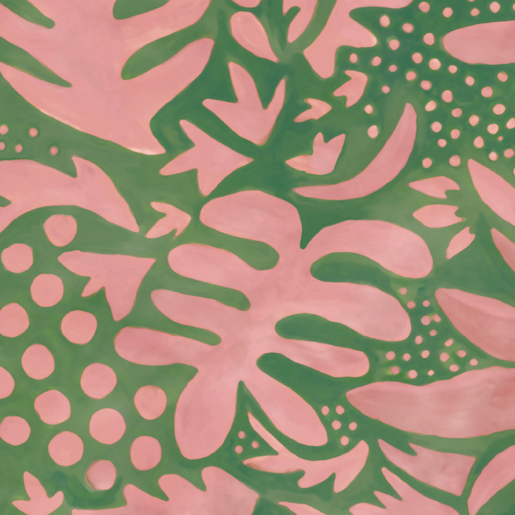 ALIÉNOR vert et rose