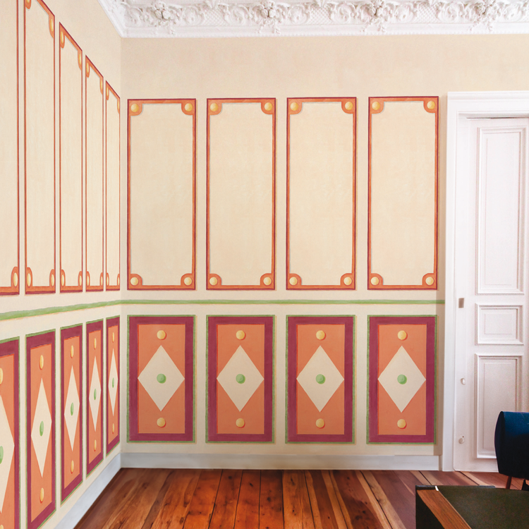 CARMEN orange vert et jaune