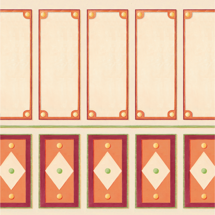 CARMEN orange vert et jaune