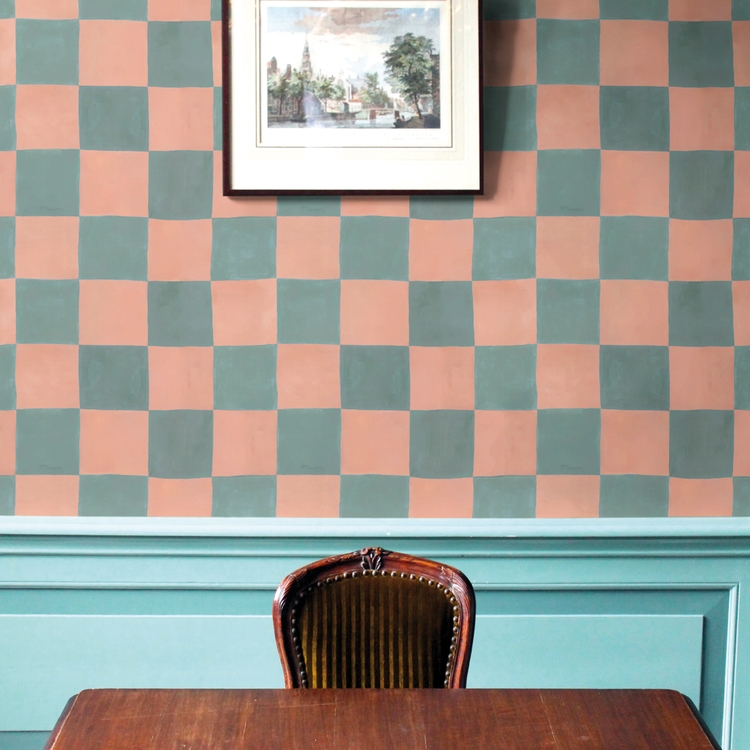 ÉMILIE bleu et rose pale