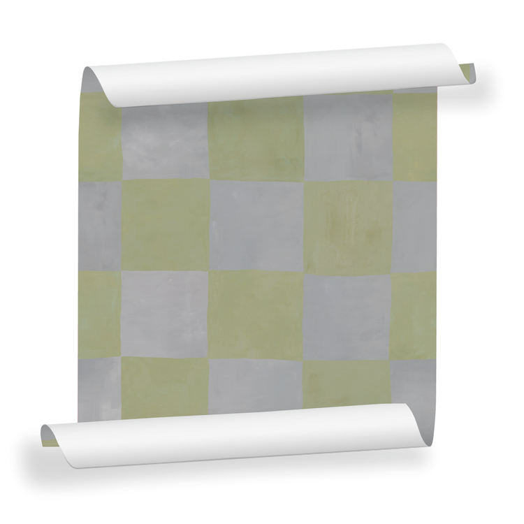 ÉMILIE vert de gris et bleu