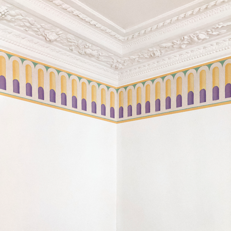 MÉLISANDE jaune vert et violet