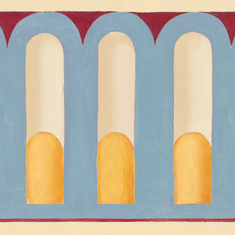 MÉLISANDE rouge bleu et jaune