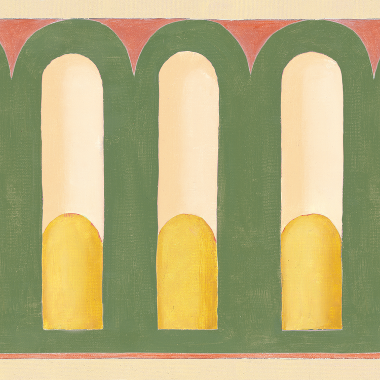 MÉLISANDE rose jaune et vert