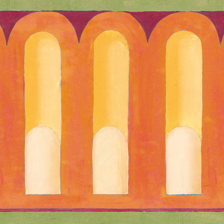 MÉLISANDE vert orange et jaune