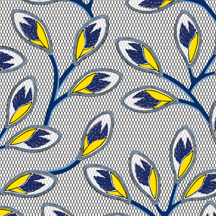 NYAMBURA bleu et jaune