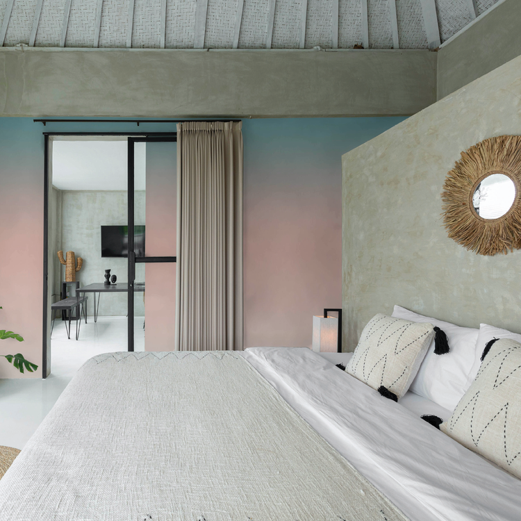 YVONNE rose et turquoise