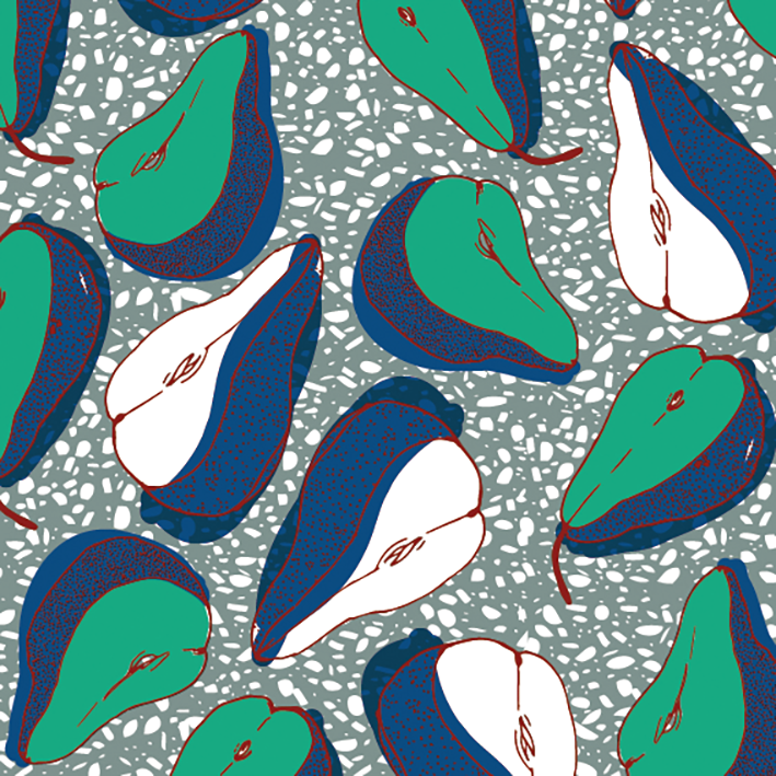 AYA vert de gris et bleu