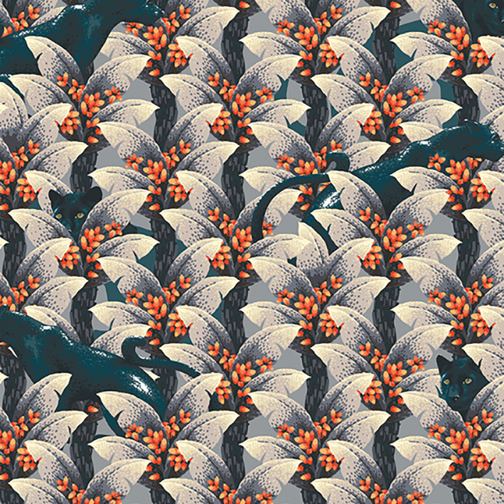 FÉLINDRA beige, bleu et rouge